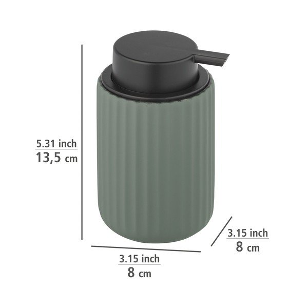 Zeleni keramički dozator za sapun Wenko Belluno-image-2