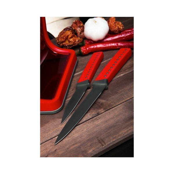 Set crvenog bloka noževa i 5 crvenih noževa-image-4