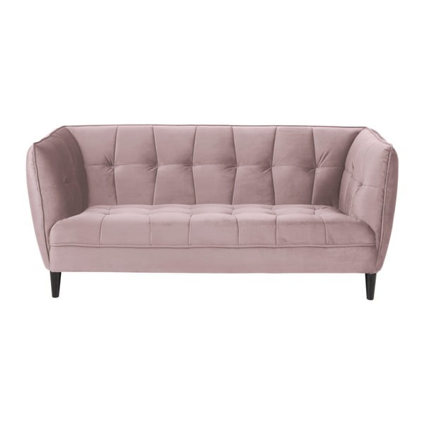 Acton Jonna roza baršunasta sofa
