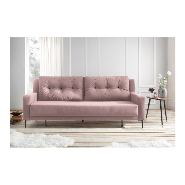Bobochic Paris Bergen ružičasti kauč na razvlačenje
