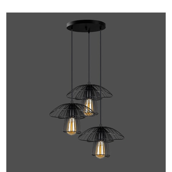 Crna viseća svjetiljka Squid Lighting Root, visina 117 cm-image-1