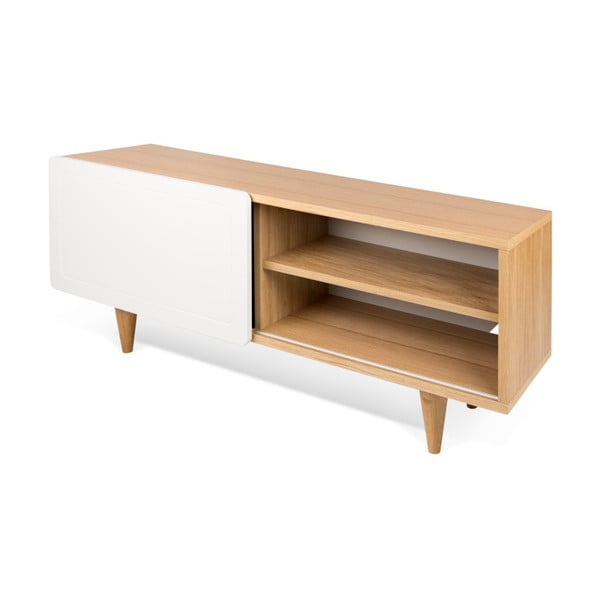 TV stol u dekoru hrastovog drveta s bijelim TemaHome Nyla detaljima-image-4