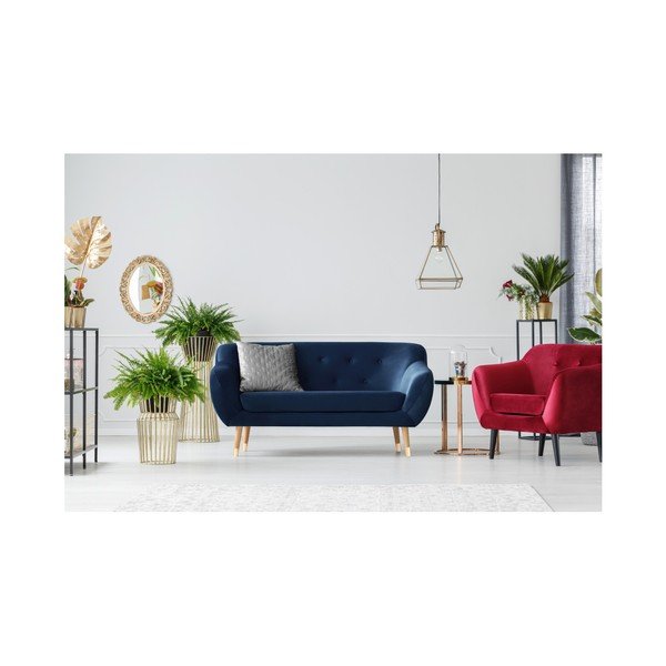 Tamnoplava dvosjeda Mazzini Sofas Amelie-image-4