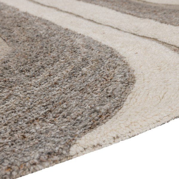 Sivi/bež tepih od mješavine vune 170x240 cm Moro – WOOOD-image-4