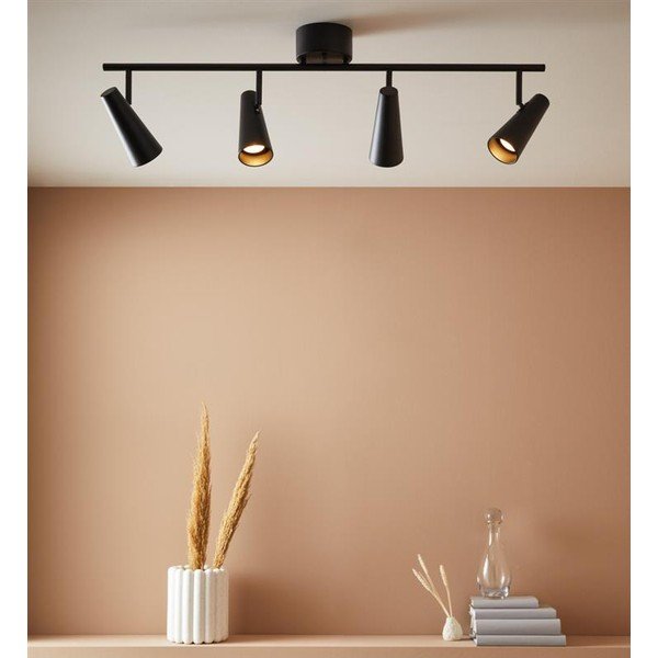 Crna stropna svjetiljka Markslöjd Crest, širina 93,5 cm-image-1