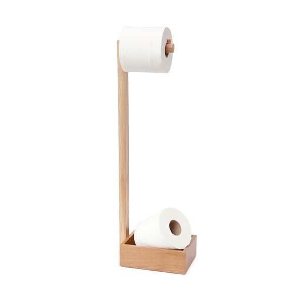 Drveni stalak za toalet papir od hrastovog drveta Wireworks Mezza