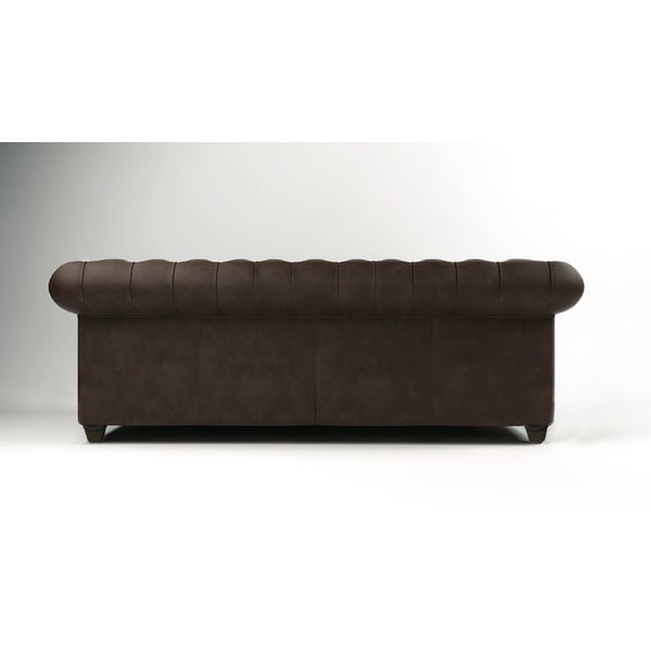 Tamno smeđa baršunasta sofa 230 cm Cambridge - Ropez-image-3