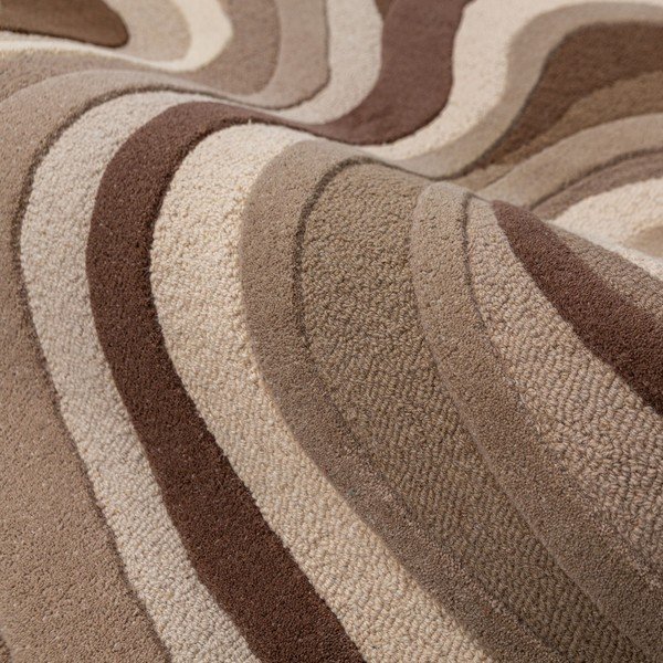 Smeđi/bež ručno rađen vunen tepih 160x230 cm Envy Wool – Flair Rugs-image-4