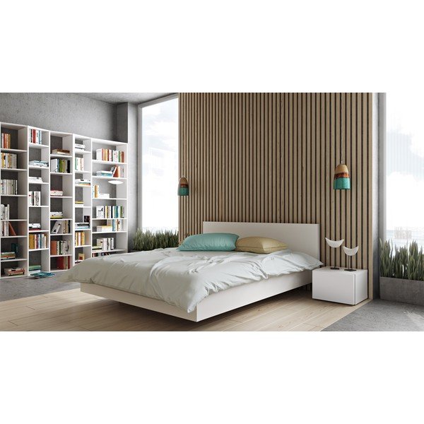 Bijeli krevet TemaHome Float, 160 x 200 cm-image-1