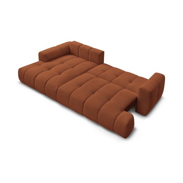 Ciglasta sklopiva/s prostorom za odlaganje kutna garnitura (s lijevim kutom/s ležaljkom) Fuji – Bobochic Paris-image-4