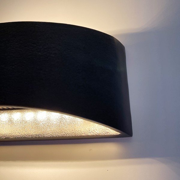 Crna LED zidna lampa s mogućnosti zatamnjivanja Arles – Fischer & Honsel-image-3