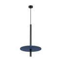 Tamno plava/bež metalna viseća svjetiljka ø 30 cm Rilu – Sollux