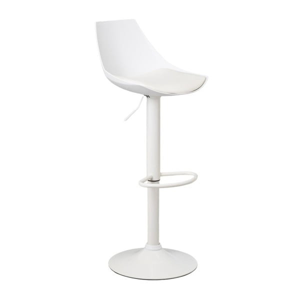 Bijele barske stolice u setu podesive visine 2 kom od umjetne kože (visine sjedala 56,5 cm) – Casa Selección