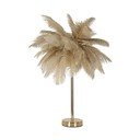 Stolna lampa u zlatnoj boji (visina 55 cm) Palm – Mauro Ferretti