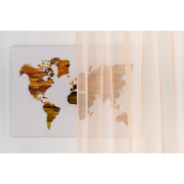 Prozirna zavjesa u boji lososa 300x260 cm Voile – Mendola Fabrics-image-1