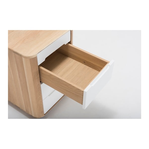 Ladica s konstrukcijom od masivnog hrastovog drveta Gazzda Ena-image-4