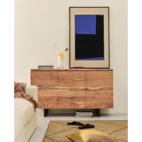 Komoda od masivnog bagrema u prirodnoj boji 150x88x40 cm Uxue – Kave Home-image-1