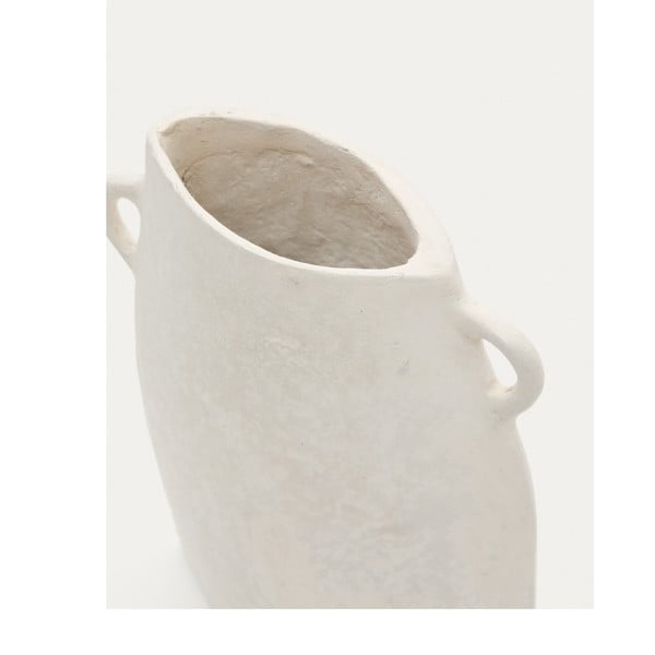 Krem ručno izrađena vaza (visina 27 cm) Neti – Kave Home-image-2