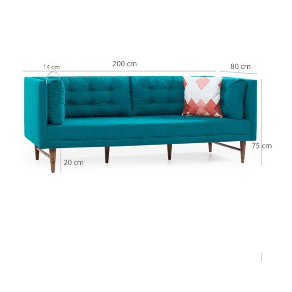 Tirkizna sofa Balcab Home Eva-image-1