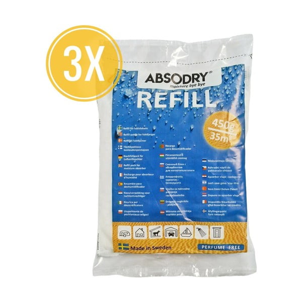 Zamjenski ulošci za odvlaživač zraka u setu 3 kom Absodry Maxi – Everbrand Sweden-image-1