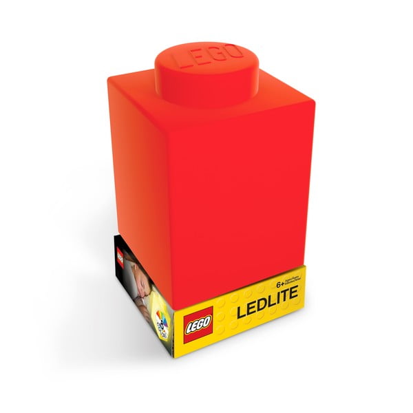 Crvena noćna svjetiljka od silikona LEGO® Classic Brick