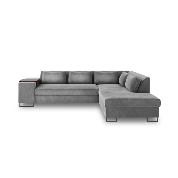Sivi kauč na razvlačenje Cosmopolitan Design San Diego, desni kut
