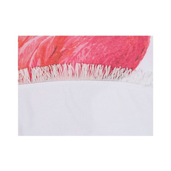 Šareni ručnik za plažu od 100% Flamingos pamuka, ⌀ 150 cm-image-1