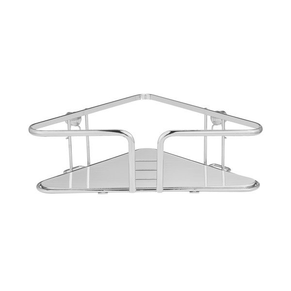 Srebrna kutna zidna kupaonska polica od nehrđajućeg čelika Termoli - Wenko-image-2