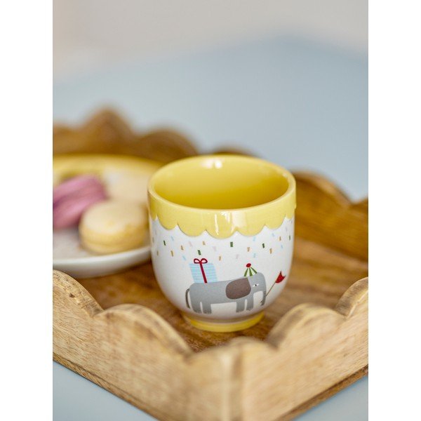 Žuta /krem dječja šalica od kamenine 150 ml Celebrate – Bloomingville Mini-image-1