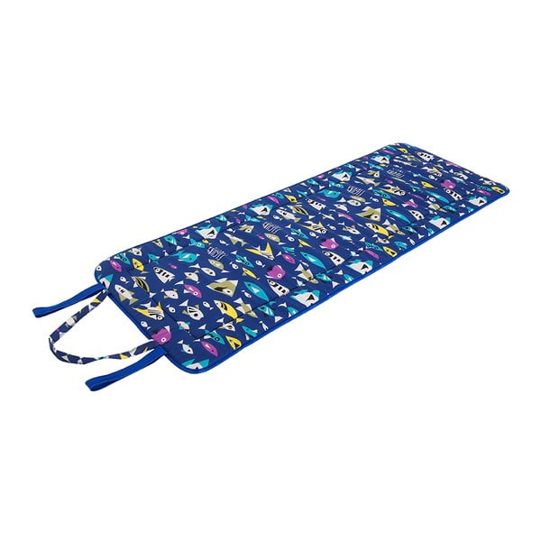Plavi vrtni jastuk za sjedenje za ležaljku 52x148 cm   Fishes – B.E.S.