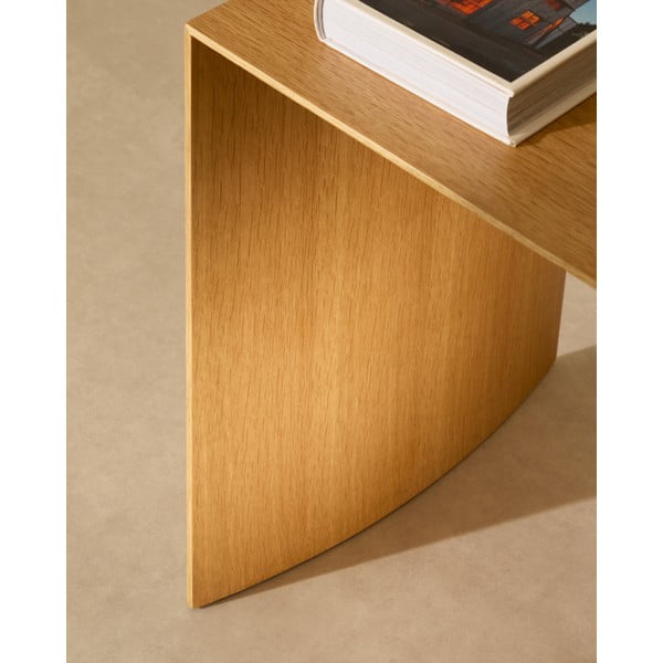 Stolić za kavu u dekoru hrasta u svijetloj prirodnoj boji 45x90 cm Litto – Kave Home-image-2