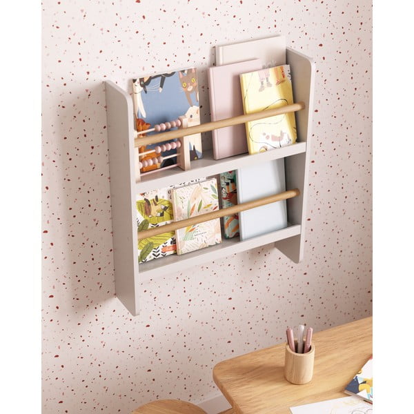 Bijela dječja polica s više razina 50 cm Gopi – Kave Home-image-3