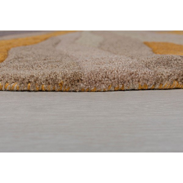 Žuti tepih Flair Rugs Splinter, ⌀ 135 cm-image-2