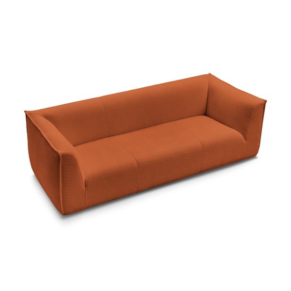 Narančasta sofa od bouclé tkanine 242 cm Giorgia – Bobochic Paris-image-4