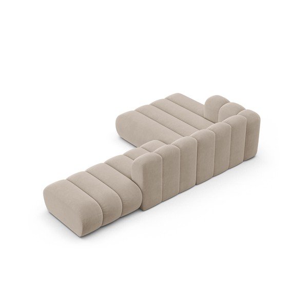 Bež kutna garnitura (s lijevim kutom) Lupine – Micadoni Home-image-3