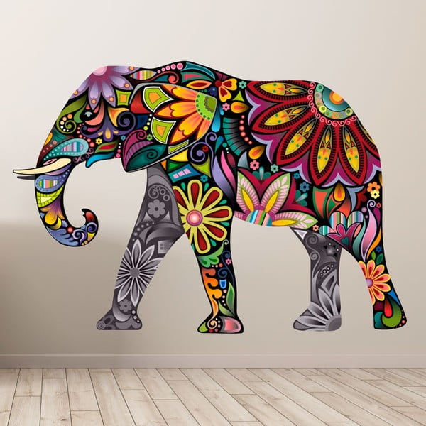 Naljepnica Ambiance Indija India Elephant, 60 x 85 cm-image-1