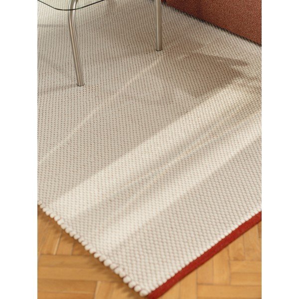 Crveni/bež ručno rađen vunen tepih 140x200 cm Lenu – noo.ma-image-3