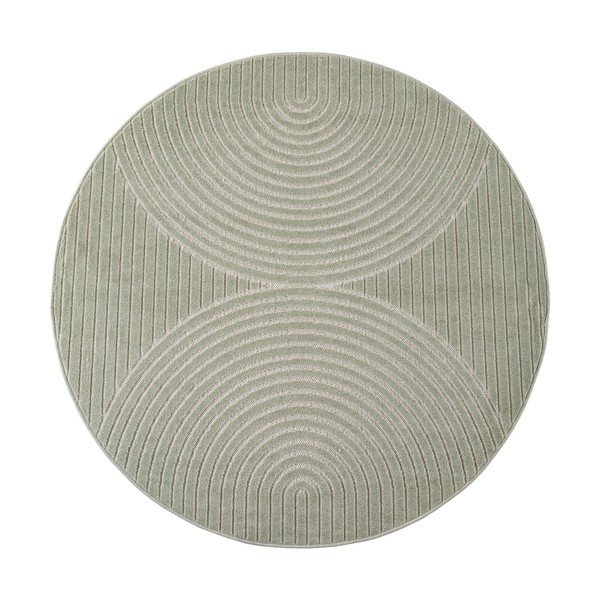 Zeleni okrugao unutarnji i vanjski tepih ø 80 cm Nova 1201 – Ayyildiz Carpets