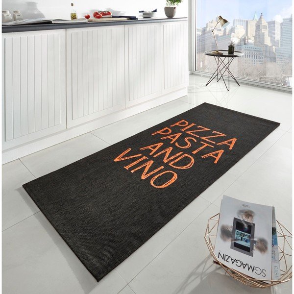 Crni kuhinjski gazište Hanse Home Pizza Pasta and Vino, 80 x 200 cm-image-1