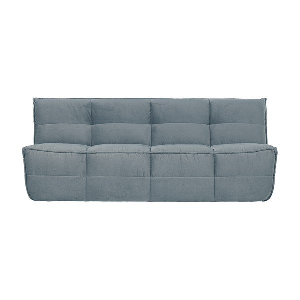 Plava baršunasti sofa 204 cm Cluster – vtwonen