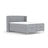 Sivi boxspring krevet s prostorom za pohranu 200x200 cm Monpelli – Maison de Rêve