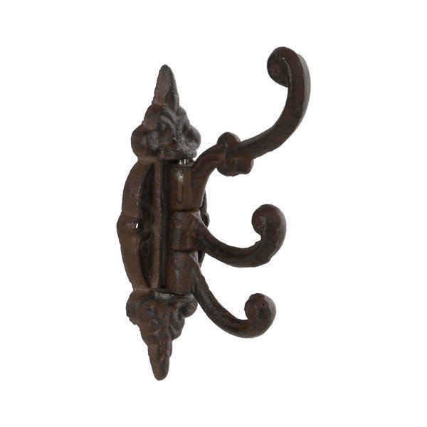 Tamno smeđa metalna zidna kuka – Esschert Design-image-1