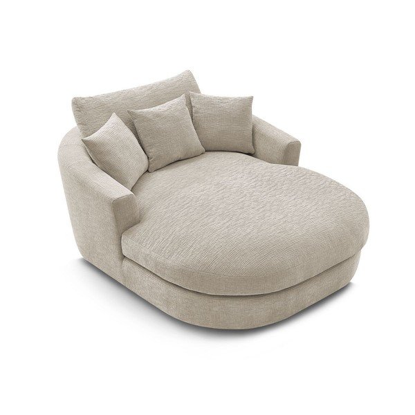 Bež fotelja od šenila Belem – Bobochic Paris-image-4