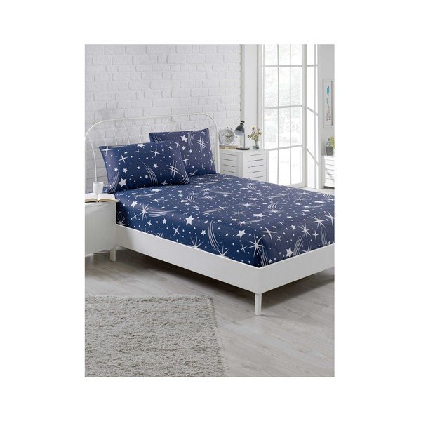 Set elastičnih plahti i jastučnice za krevet za jednu osobu Clementino Starro, 100 x 200 cm