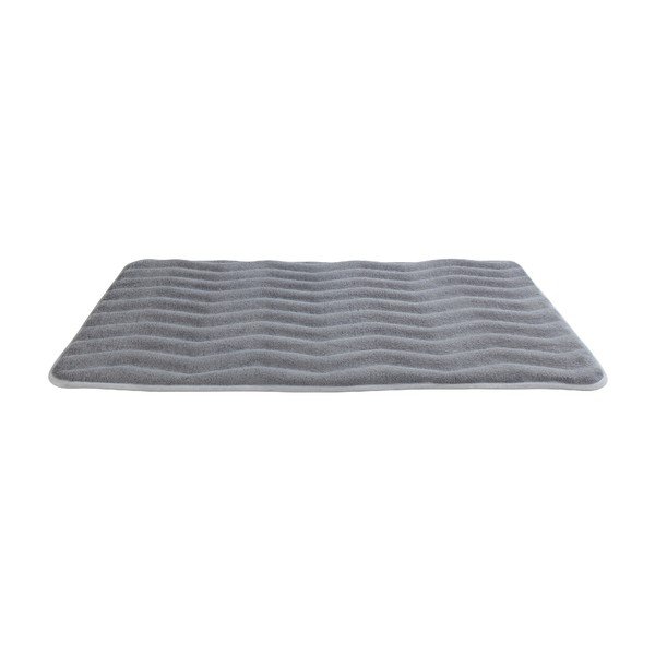 Svjetlosivi kupaonski tepih s memorijskom pjenom Wenko Light Grey, 80 x 50 cm-image-1