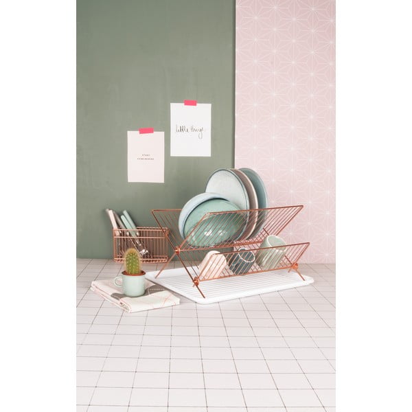 Stalak za cijeđenje posuđa Copper Plated-image-1