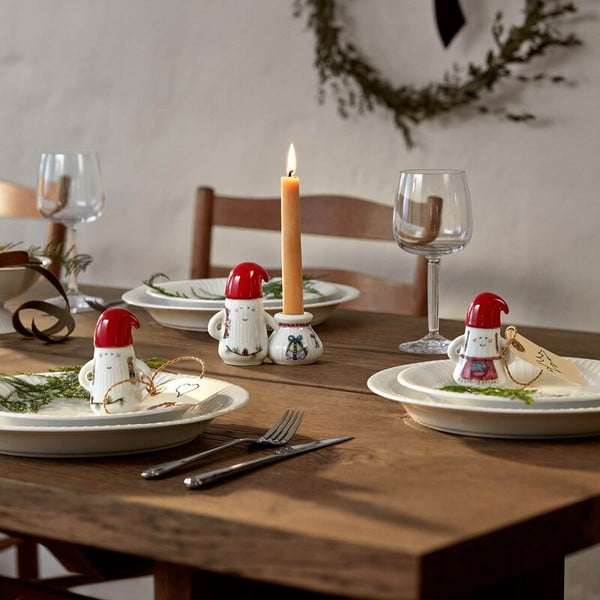 Keramički svijećnjak s božićnim motivom Hammershøi Christmas Father Elf – Kähler Design-image-1