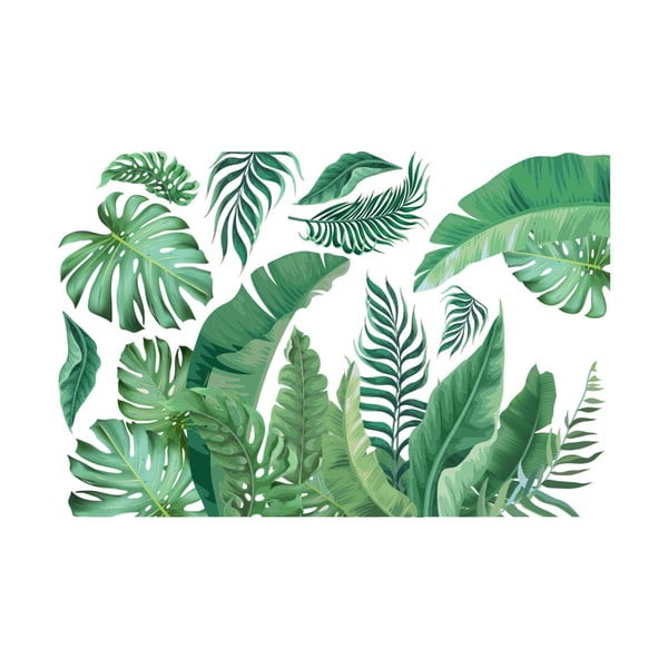 Zidna naljepnica 60x90 cm Tropical Leaves - Ambiance-image-2