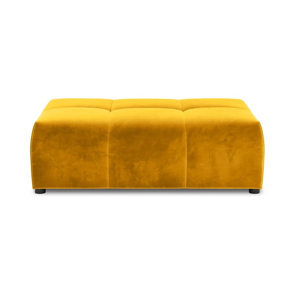 Žuti baršunasti sofa modul Rome Velvet - Cosmopolitan Design-image-2