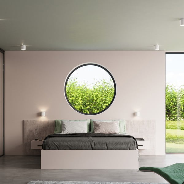 Bijela stropna svjetiljka s metalnim sjenilom Vulco – Sollux-image-4